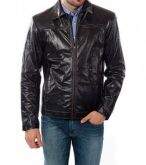Jaqueta Sport ref.681 cor preto com marrom cart 2