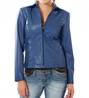 Jaqueta c/ ziper ref. 113 cor azul topázio cart 1