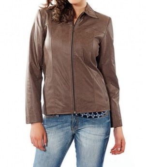 Jaqueta c/ziper ref.114 cor: kraky brown cart.2